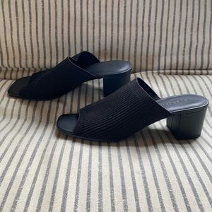 Everlane Black Glove Mule in ReKnit - 6.5